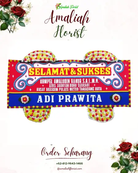 Papan Bunga Ucapan Selamat Kenali Besar